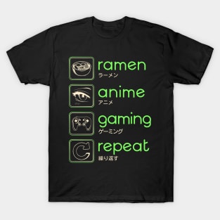 anime and gaming routine T-Shirt